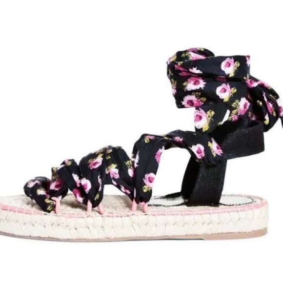 PRADA Espadrilles Floral Scarf - Picture 3 of 9